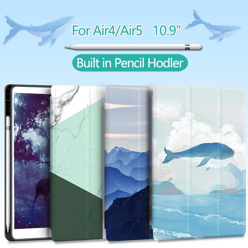 ⚡ IPad Air 6/7 กรณีนุ่มสําหรับ iPad Air 11 นิ้ว 2024 ใหม่ iPad Pro 11 Air4 Air5 10.9 นิ้ว Air 14 Air