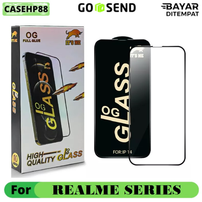 กระจกนิรภัย OG Realme C17 7I 9 4G 9 PRO PLUS 7 PRO X7 8 8 PRO Q2 PRO V15 5G 1 PLUS NORD CE2 5G X7 MAX 5G 8I 9I 9 PRO 9 5G SPEED 6 PRO X50 5G ฟิล์มกันรอยหน้าจอ แบบเต็มจอ X3 X3 SUPER ZOOM Q3S V25 NARZO 50A 5 5I 5S C21 C20 C3 C11 C11 2021 C12 C15