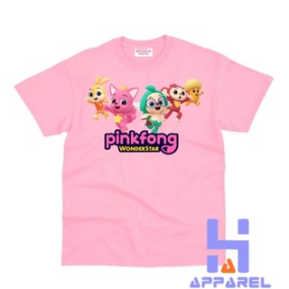 เสื้อยืด พิมพ์ลาย SHARK HOGI PINKFONG สําหรับเด็ก