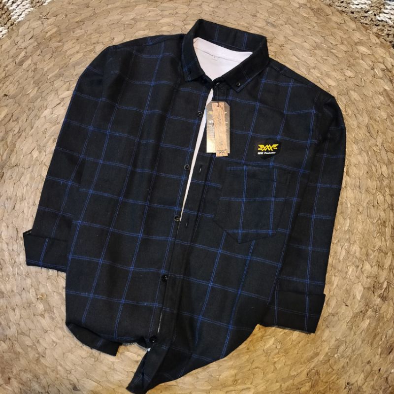 KAMEJA นําเข้าเสื้อ FLANNEL, เสื้อ FLANNEL สําหรับผู้ชายและผู้หญิง, เสื้อ FLANNEL ยาว-SLEEVED FLANNE