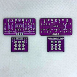 T-audio PCBFX-248 เอฟเฟคกีตาร์ PCB ผ้าฟลีซ สีทอง 1590B DIY