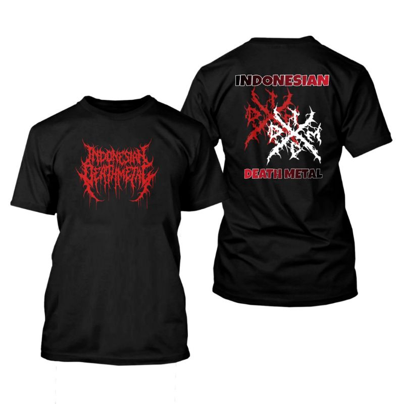 เสื้อยืด DEATH METAL INDONESIAN ดั้งเดิม