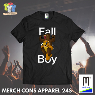 Hmd213 | เสื้อยืด พิมพ์ลาย BAND FALL OUT BOY TAG MERCHCONS APPAREL | ขนาดด้านนอก