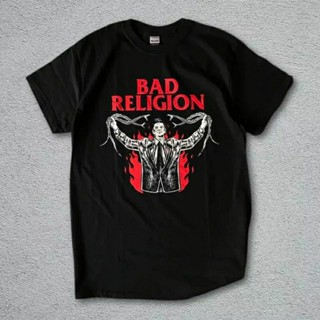 เสื้อยืด พิมพ์ลาย Bad RELIGION SNAKE METAL BAND