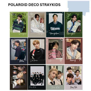 โพลารอยด์ DECO STRAYKIDS SKZ Contents สมาชิกทั้งหมด 12 ชิ้น