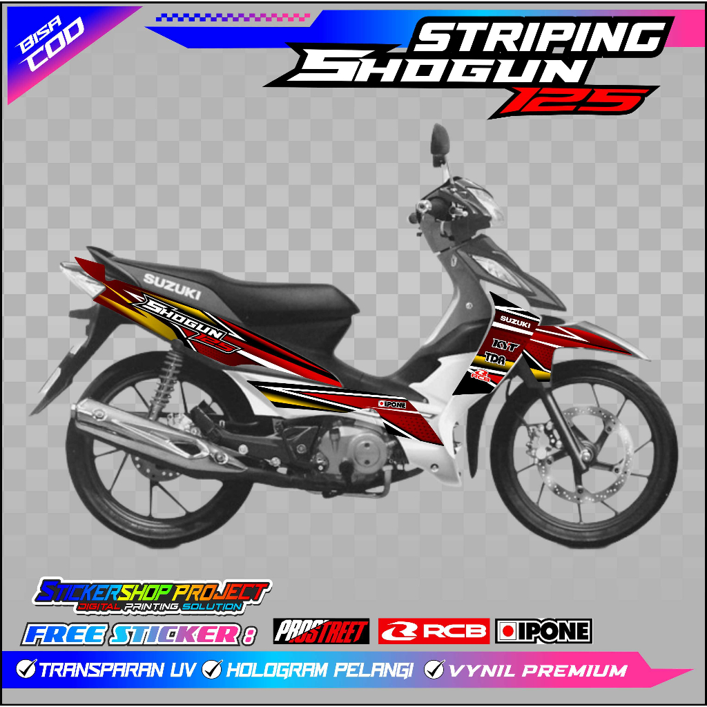 Striping VARIATION OF SUZUKI SHOGUN 125 R / สติ๊กเกอร์ SUZUKI SHOGUN 125 R