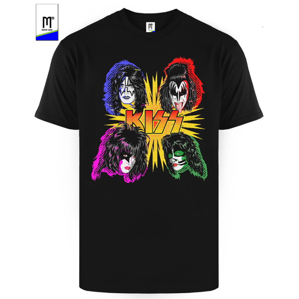 เสื้อยืดวงดนตรี Kiss ในตัว