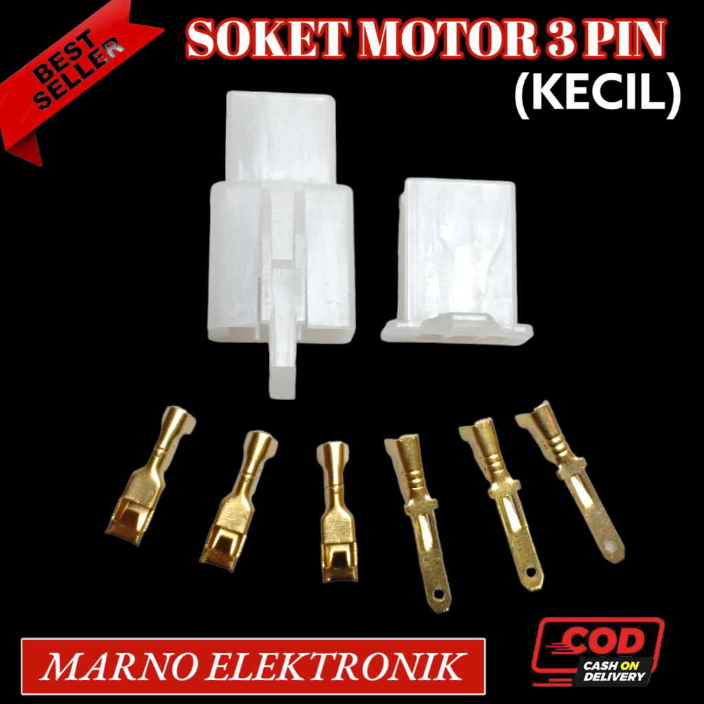 SMALL 3 PIN MOTORCYCLE SOCKET ORIGINAL 3PIN SOCKET