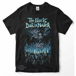 เสื้อยืด พิมพ์ลาย THE BLACK DAHLIA MURDER BLUE FIRE สําหรับผู้ชาย