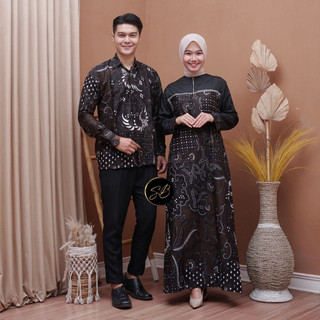 Gamis batik couple gamis terbaru gamis batik kombinasi  batik sarimbit wanita