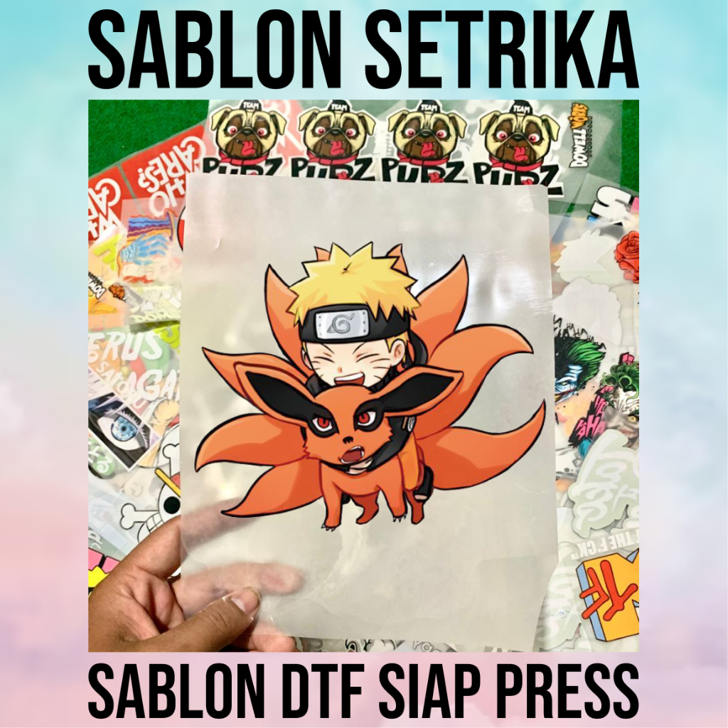 Naruto CHIBI EDITION DESIGN DTF IRON PRINTING สกรีนลาย