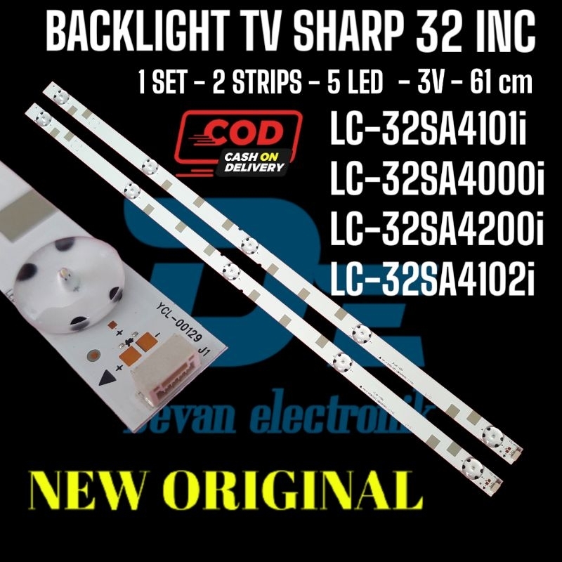 LED BACKLIGHT TV SHARP 5K 32SA410I LC-32SA4000I LC-32SA4200I LC-32SA4102I BL BACKLIGHT SHARP 5K 3V