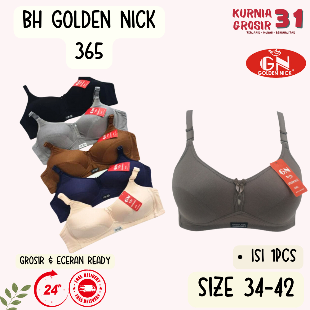 Katun Bh GOLDEN NICK 365 วัสดุผ้าฝ้ายโฟมบางไม่มีลวด/ชุดชั้นในสตรี