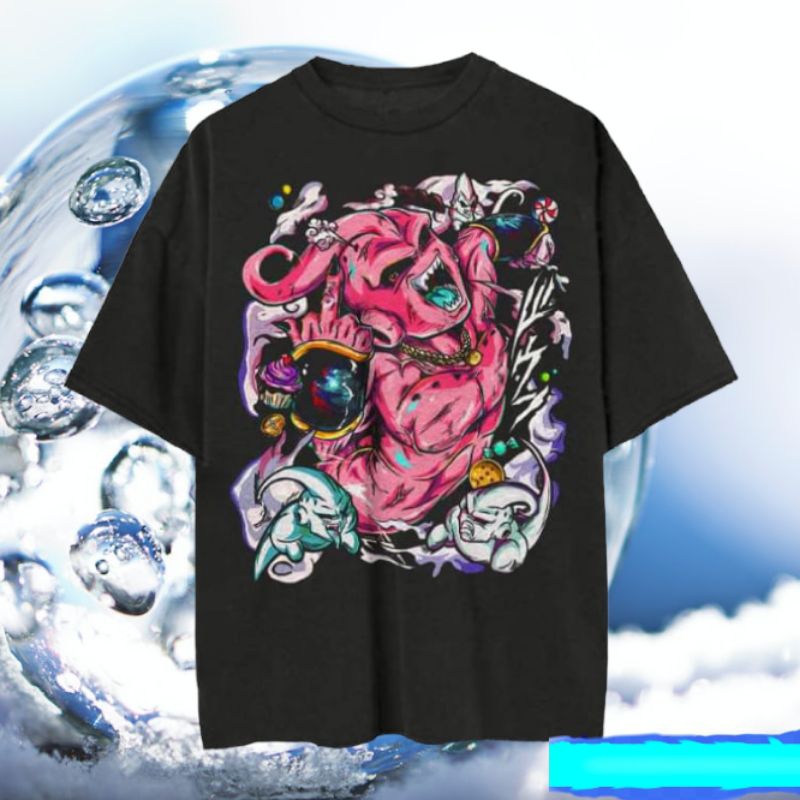 Dragon Ball Z Super Majin Buu อะนิเมะมังงะ Vintage เสื้อยืด/Kaos อะนิเมะมังงะ Vintage Dragon Ball Ma