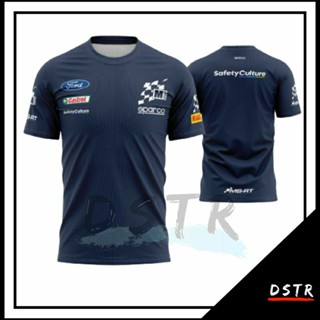 เสื้อกีฬาแขนสั้น ลายทีม Rally WRC M-Sport 2023 Fullprint ไซซ์ XS-6XL