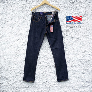 Levis 505 USA กางเกงยีนผู้ชาย สีน้ําเงินเข้ม ฟรีถุงกระดาษ