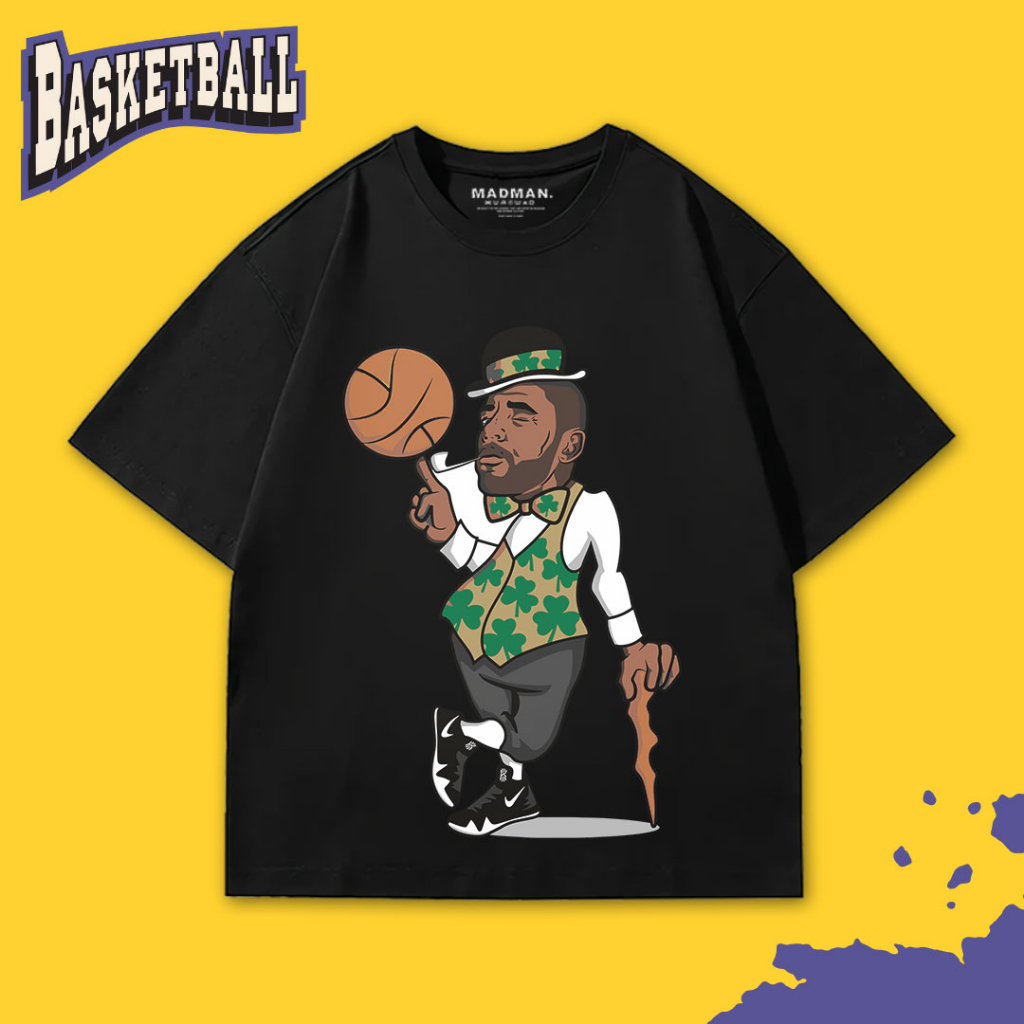 MADMAN เสื้อยืดโอเวอร์ไซส์ KYRIE IRVING | บาสเก็ตบอล | โฮโฮ | 12