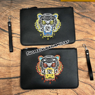 Kenzo Tiger กระเป๋าคลัทช์ กระเป๋าถือ กระเป๋าหนัง แฟชั่นผู้ชาย