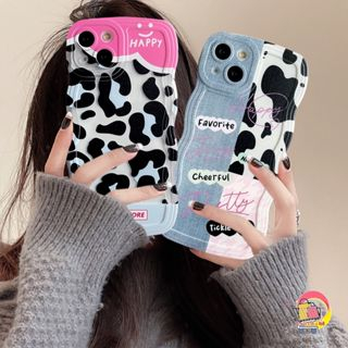 SS802 SOFTCASE PATCH DENIM LEOPARD สําหรับ XIAOMI REDMI 12 4G PL42