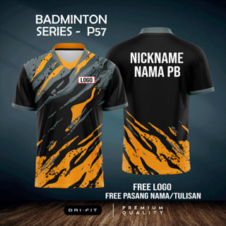 เสื้อกีฬาแขนสั้น ลายทีมชาติวอลเลย์บอล BADMINTON 2023 - P57