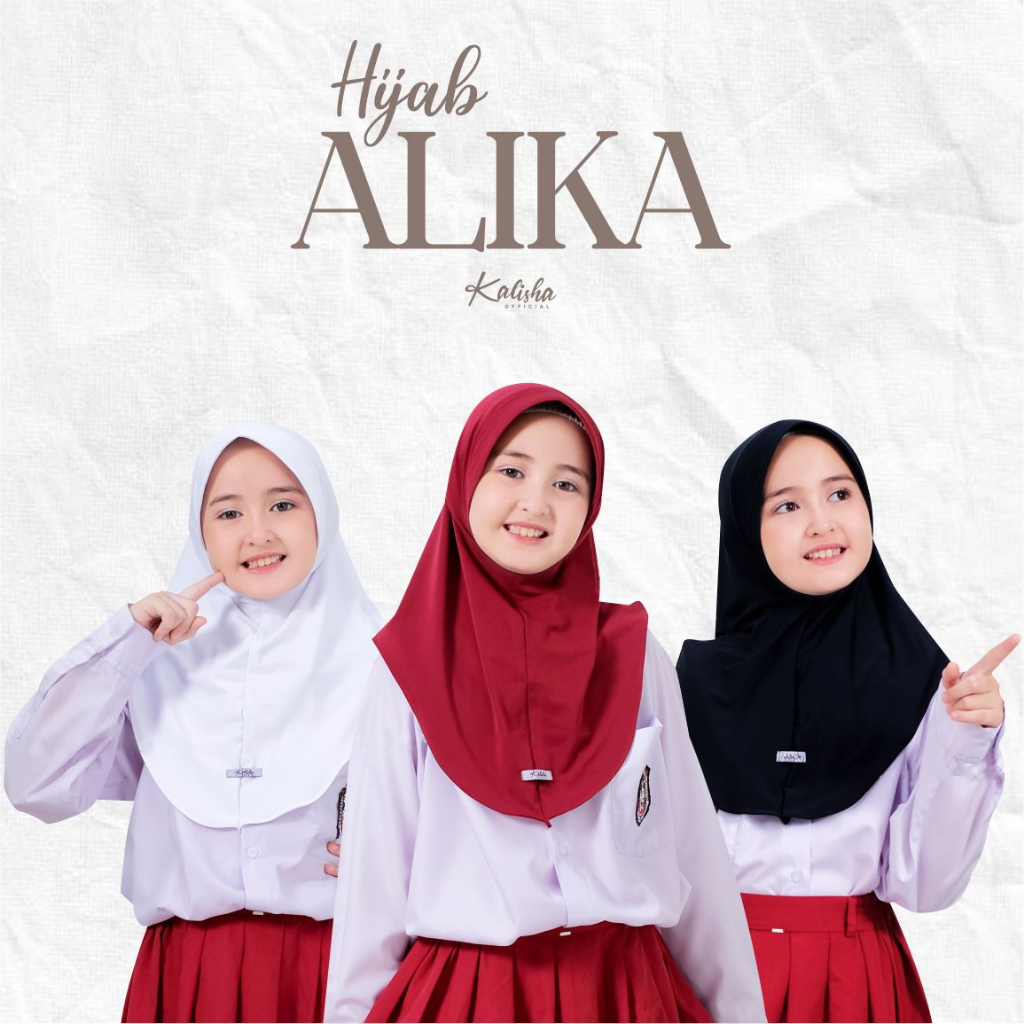ฮิญาบสําหรับโรงเรียนประถมศึกษาเด็กมัธยมต้น High School Instant Sporty Hijab Sports Premium Jersey Penguin Veil By Kalishaofficial