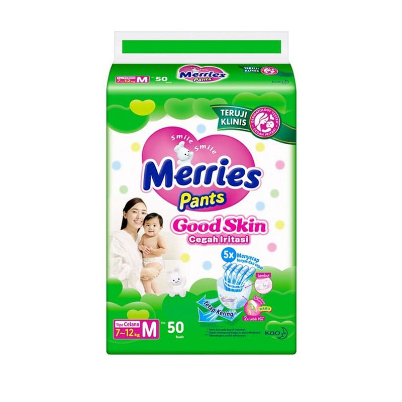 กางเกง Pampers Merries ชนิด M 50