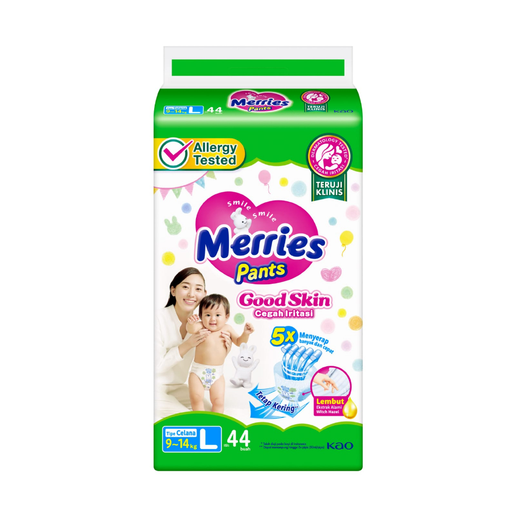 กางเกง Pampers Merries ชนิด L 44