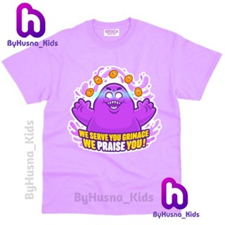 Grimace SHAKE เสื้อยืด พิมพ์ลายตัวอักษร GRIMACE SHAKE วัสดุพรีเมี่ยม สําหรับเด็กวัยหัดเดิน