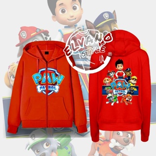 เสื้อกันหนาว มีฮู้ด แต่งซิป ลาย Paw Patrol สําหรับเด็กอายุ 3-12 ปี