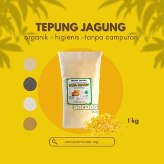 Tepung Jagung(1 Kg)|Corn Flour|Tepung MPASI Organik|Tepung free gluten|Bubuk MPASI Organik