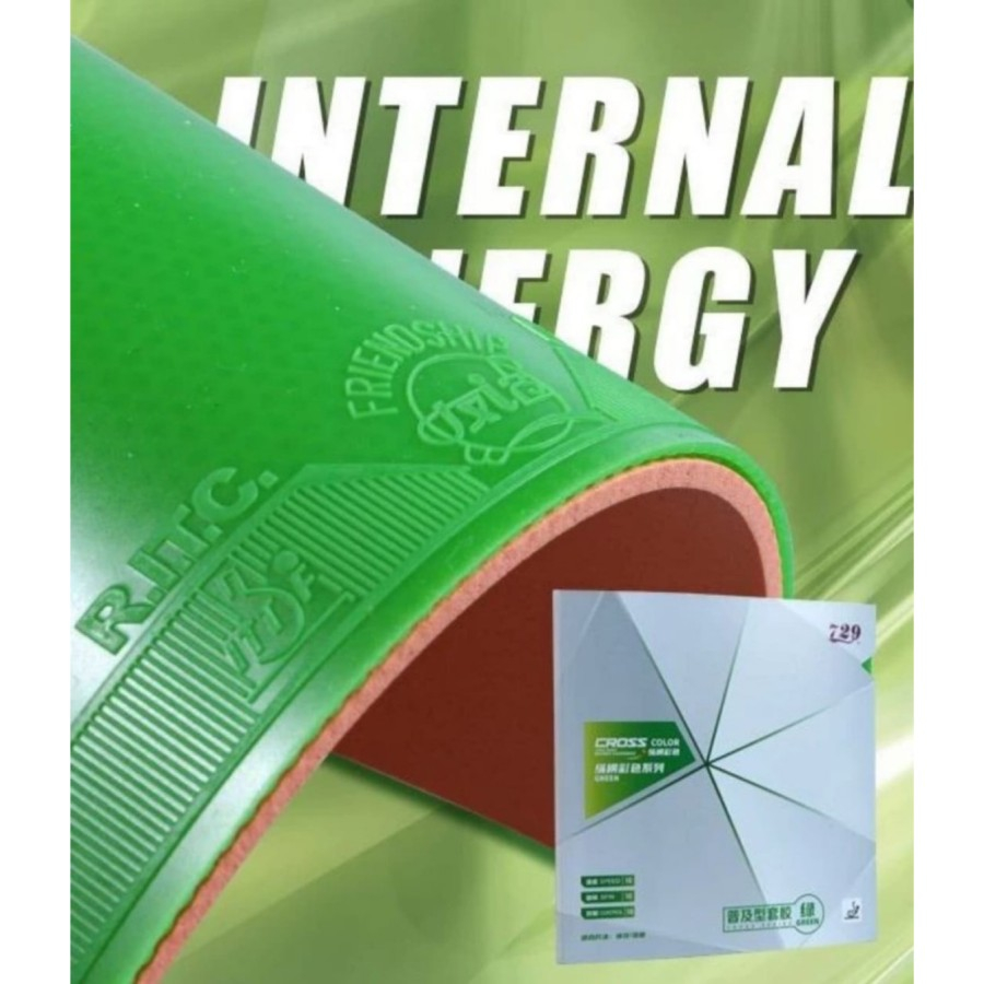 ยางปิงปอง RECT 729 Cross Greener ดั้งเดิม