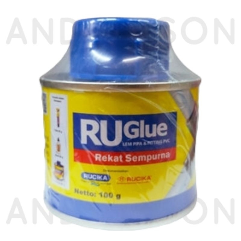 RUGLUE PIPE GLUE 100 กรัม กาวและกาว PVC FITTING RU GLUE
