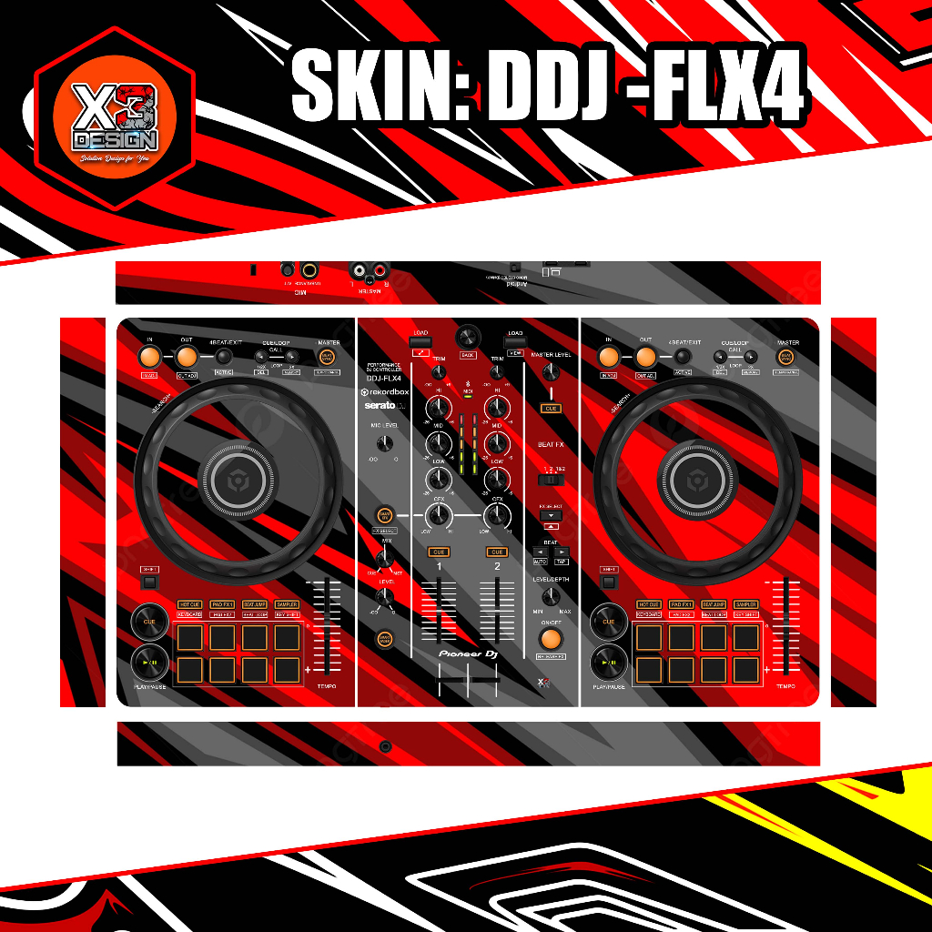 SKINZ PIONEER DDJ-FLX4 ทุกสี & CUSTOM หลากหลาย