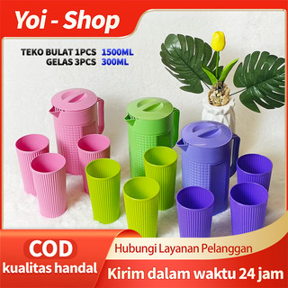 Yoi - Teko Set Plastik 4 in 1 / Tempat Air Minum / 1.5 Liter