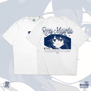 เสื้อยืด พิมพ์ลายการ์ตูนอนิเมะ Roxy Migurdia Mushoku Tensei Waifu Rudeus Grayrat สไตล์ญี่ปุ่น