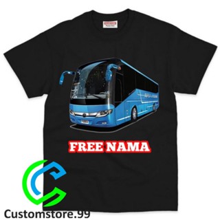 (ฟรีชื่อ) Telolet BUS เสื้อยืดเด็ก วัสดุพรีเมี่ยม