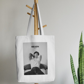 กระเป๋าโท้ท ผ้าแคนวาส ลาย BTS jungkook BTS jungkook Totebag unofficial jungkook Totebag unofficial jungkook Totebag ของที่ระลึกเครื่องแต่งกาย PART 3