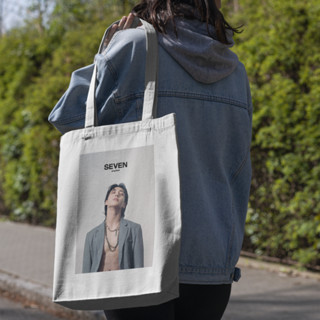 กระเป๋าโท้ท ผ้าแคนวาส ลาย BTS jungkook BTS jungkook tote bag unofficial jungkook Totebag unofficial jungkook Totebag ของที่ระลึกเครื่องแต่งกาย PART 5