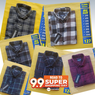 เสื้อเชิ้ตยาว ผ้าสักหลาด ขนาดใหญ่พิเศษ ไซซ์ 2XL 3XL 4XL 5XL 6XL