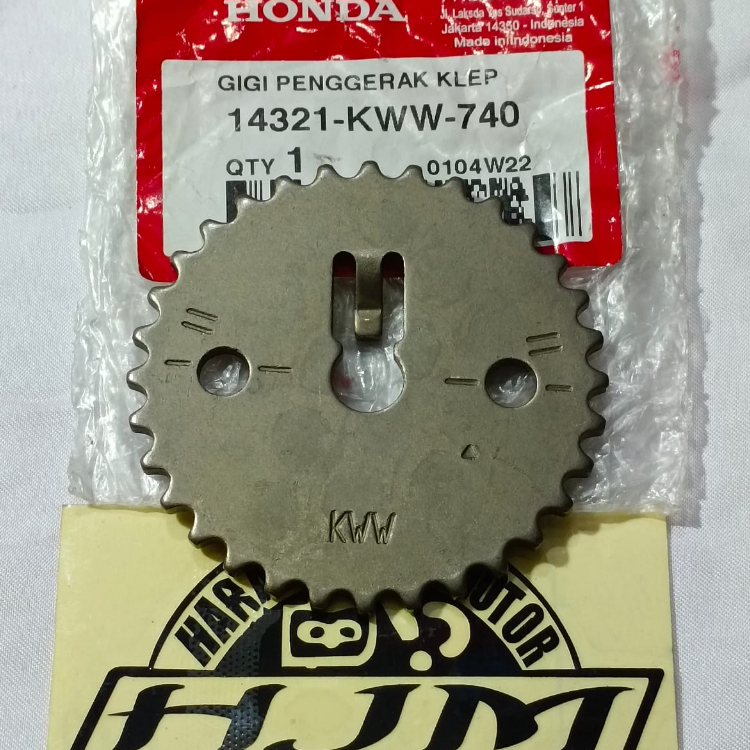 เกียร์ศูนย์กลางขนาดใหญ่ SPROCKET CAMP HONDA REVO 110 FI ใหม่ 14321 KWW 740 ORIGINAL AM