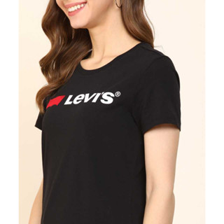 เสื้อยืด แขนทรงปีกค้างคาว ลาย Levis สําหรับผู้หญิง