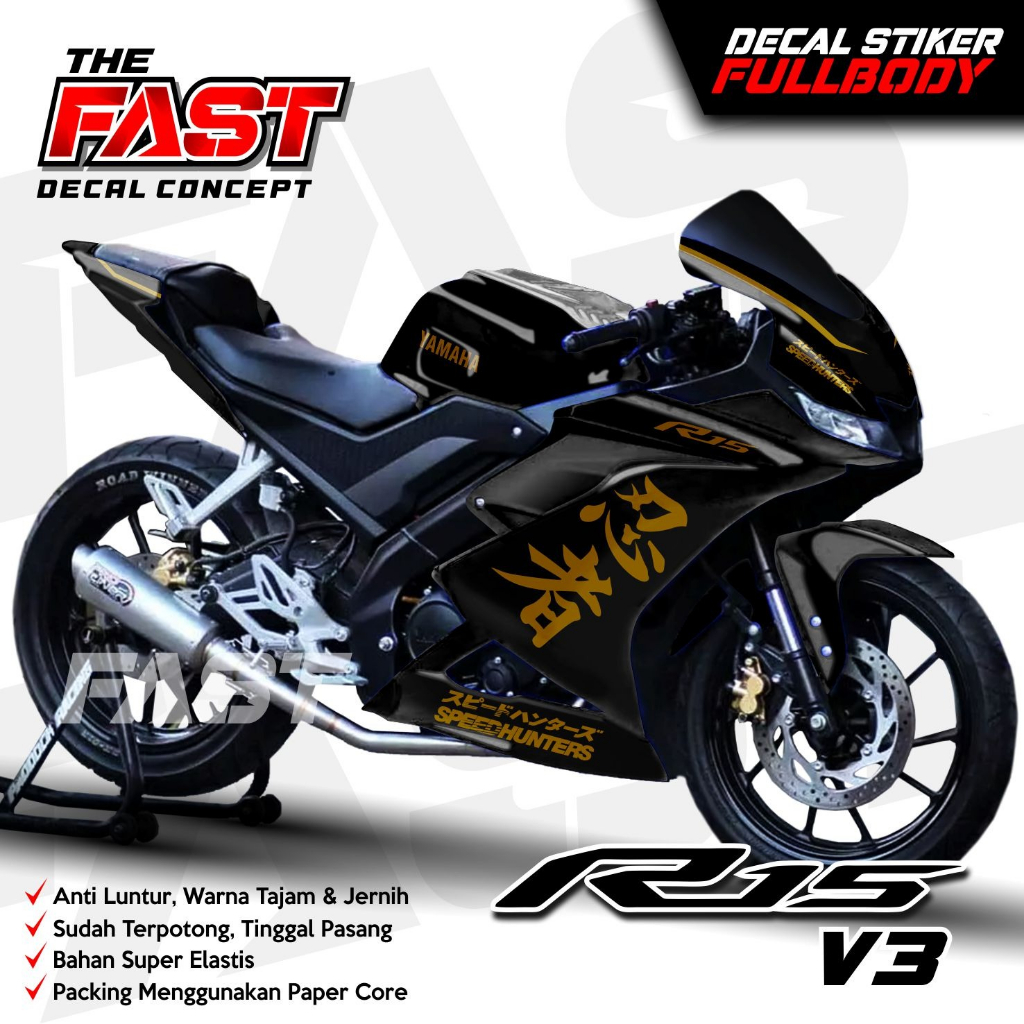 Decal R15 V3 สติกเกอร์ R15 V3 Full Body Decal R15 V3 ญี่ปุ่น Racing สติกเกอร์ Variation R15 V3 สติกเ