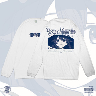 เสื้อยืดแขนยาว พิมพ์ลายการ์ตูนอนิเมะ Roxy Migurdia Mushoku Tensei Waifu Rudeus Grayrat สไตล์ญี่ปุ่น