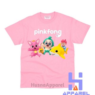 เสื้อยืด พิมพ์ลาย SHARK HOGI BEBEFINN PINKFONG สําหรับเด็ก