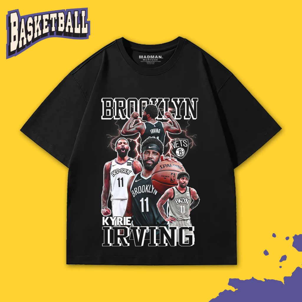 MADMAN เสื้อยืดโอเวอร์ไซส์ KYRIE IRVING | บาสเก็ตบอล | โฮ | 109