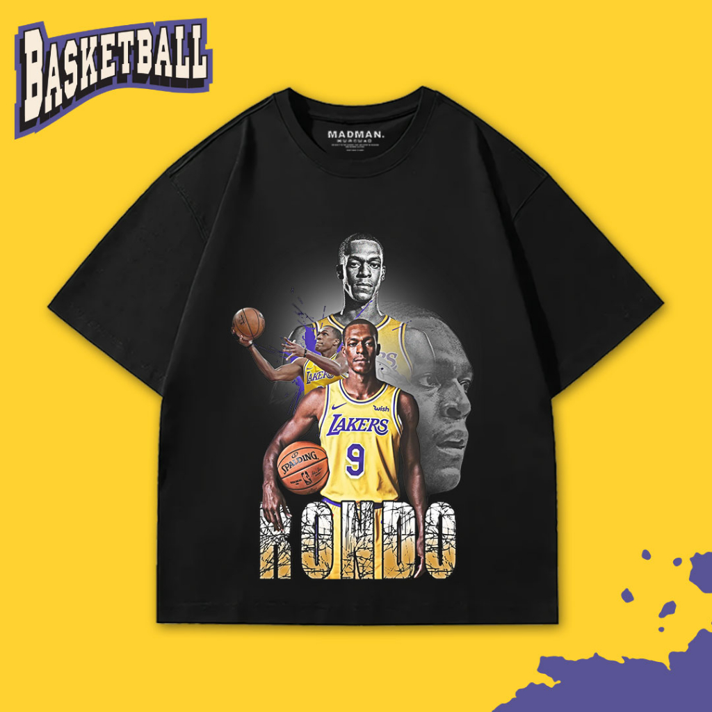 MADMAN เสื้อยืดโอเวอร์ไซส์ RAJON RONDO | บาสเก็ตบอล | โฮ | 134
