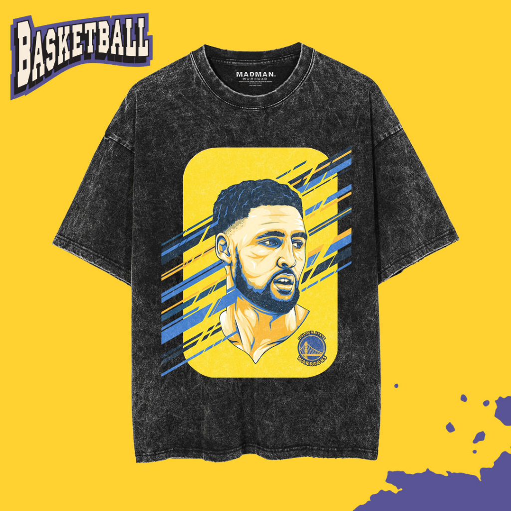 MADMAN เสื้อยืด Oversize Washed KLAY THOMPSON | โว 17