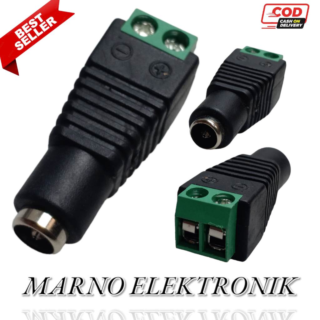 JACK DC FAMALE CONNECTOR กล้องวงจรปิด LED ADAPTER