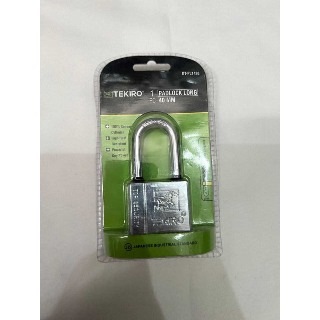 Tekiro กุญแจคอความยาว 40 มม. GT-PL 1436anti Rust ป้องกันการโจรกรรม 4 คีย์กุญแจกุญแจบ้าน