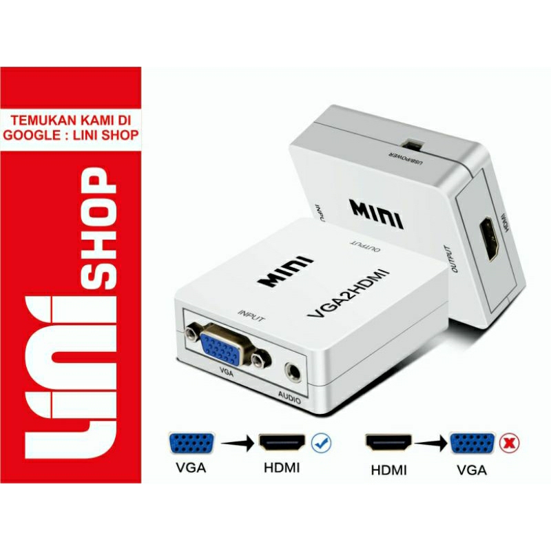 ตัวแปลง Vga เป็น HDMI - MINI VGA2HDMI